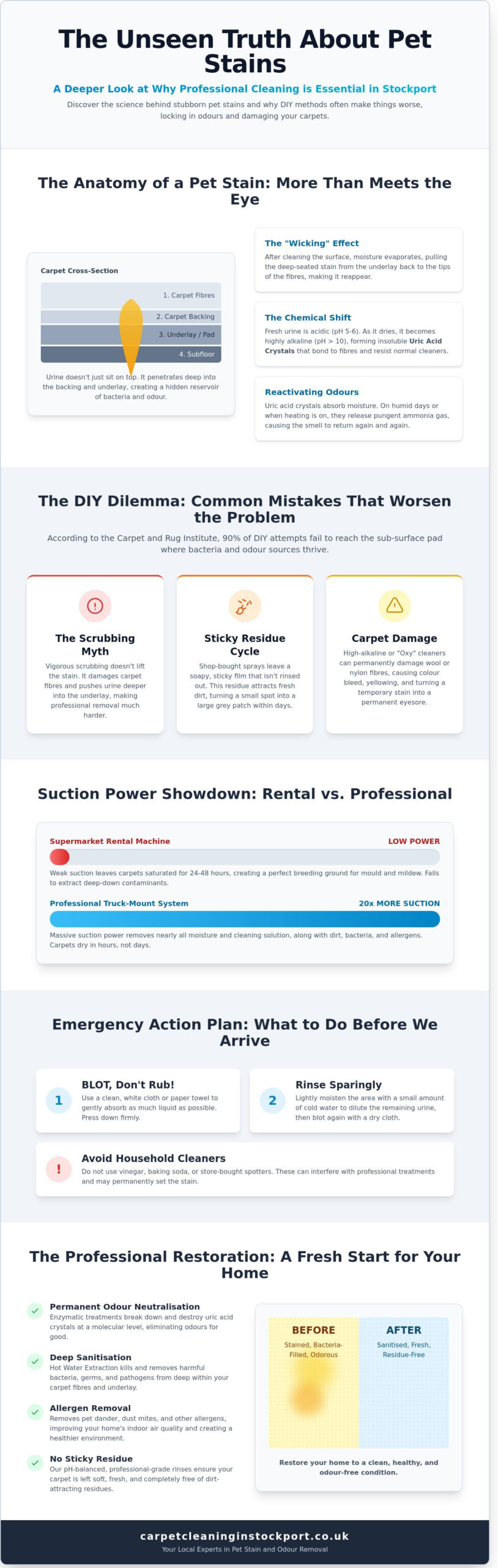 Pet Stain Carpet Cleaning Stockport: The Complete 2026 Removal Guide
