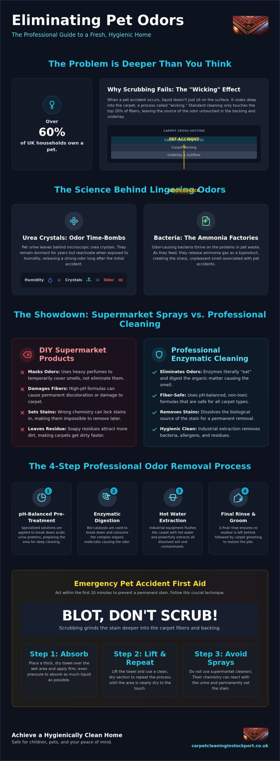 Professional Carpet Cleaning for Pet Odours in Stockport: The 2026 Guide
