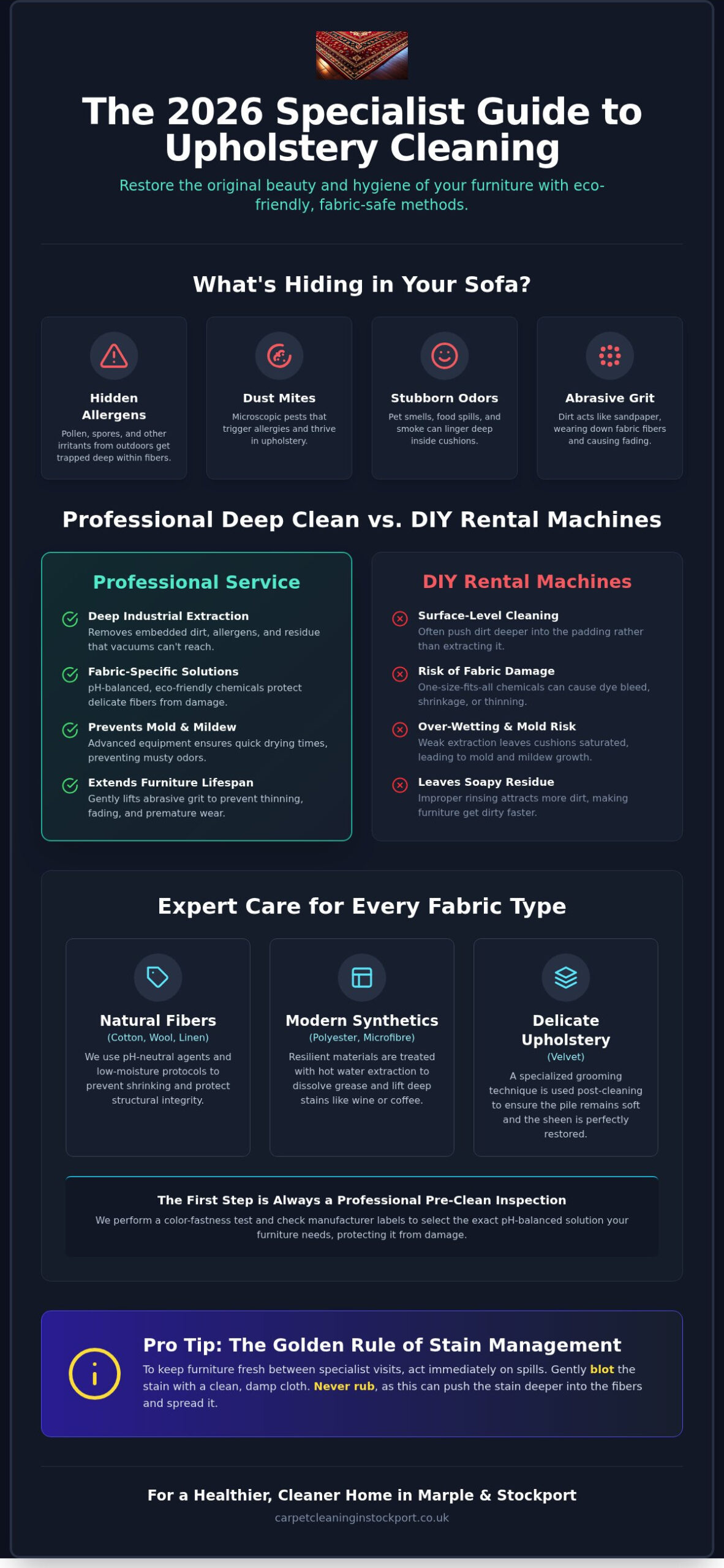 Professional Upholstery Cleaning in Marple: The 2026 Specialist Guide